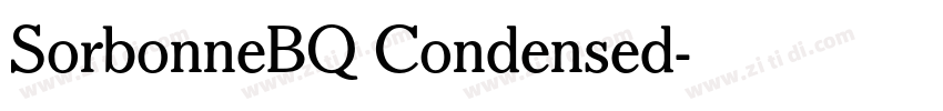SorbonneBQ Condensed字体转换 SorbonneBQ Condensed字体转换
